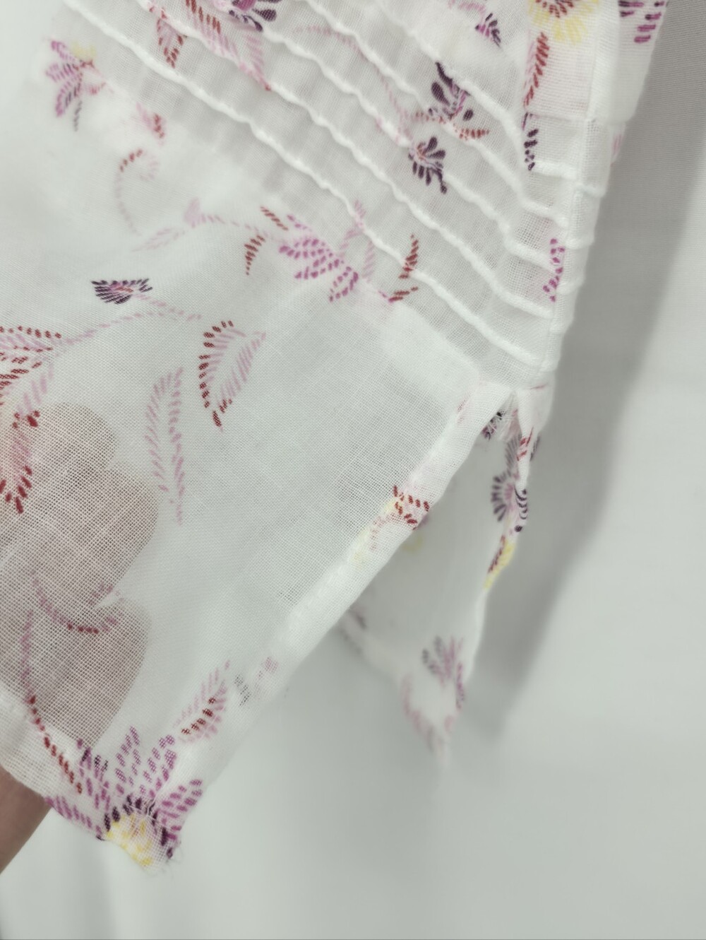 Vintage Onion Romantic Bohemian Sheer Floral Bell Sleeve Fairycore Y2K Blouse S - Picture 7 of 16
